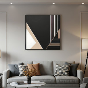 Poster Abstrait Géométrique Moderne Minimaliste