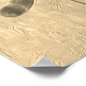 Poster Abstrait Gold Dragonfly Collage (Coin)