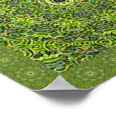 Poster Abstrait Green Delight (Coin)