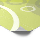 Poster Abstrait Green Martini (Coin)