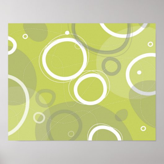 Poster Abstrait Green Martini (Devant)