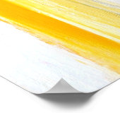 Poster Abstrait gris et jaune (Coin)