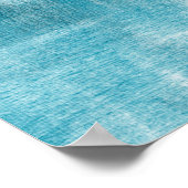 Poster Abstrait gris turquoise (Coin)