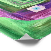 Poster Abstrait Hamsa (Coin)