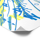 Poster Abstrait Happy Whimsical Sun Word Art (Coin)