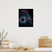 Poster Abstrait Imaginaire coloré fractal (Cuisine)