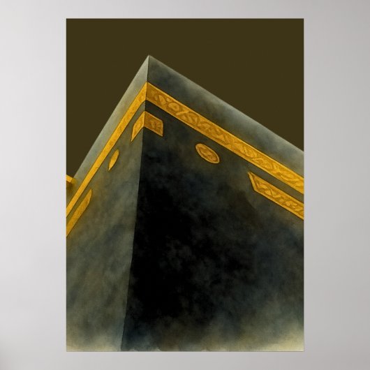 Poster Abstrait islamique La Mecque (Devant)