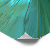 Poster Abstrait Jade Flower (Coin)