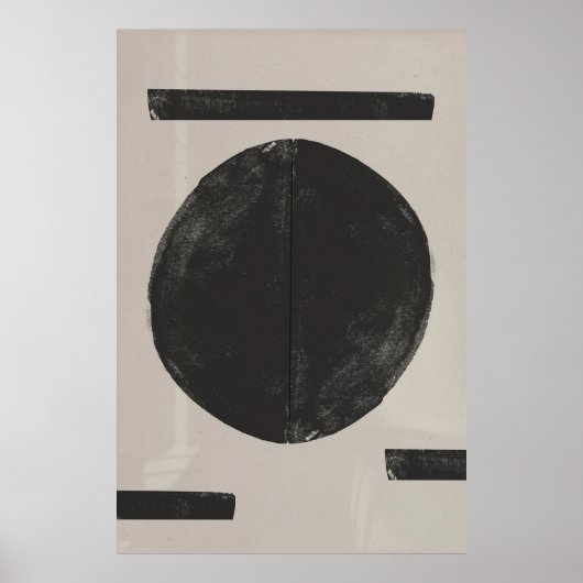 Poster Abstrait japonais (Devant)