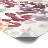 Poster Abstrait Jardin de fleurs Peinture Expressionnisme (Coin)