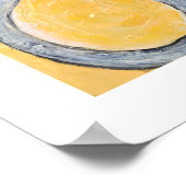 Poster Abstrait jaune - peinture jaune or Cadeaux Imprime (Coin)