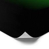 Poster Abstrait Luxe Vert avec Noir AP0004 (Coin)
