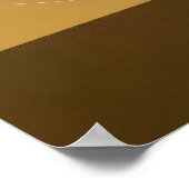 Poster Abstrait Luxueux Or Noir (Coin)