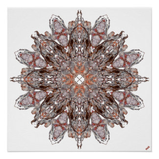 Poster Abstrait Mandala No. 3