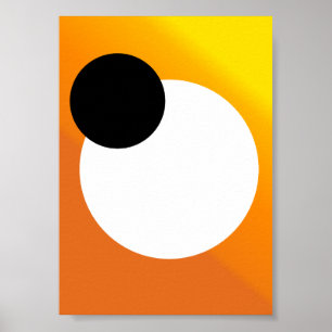 Poster Abstrait minimaliste "convergence astrale"