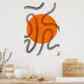 Poster Abstrait minimaliste moderne (Cuisine)