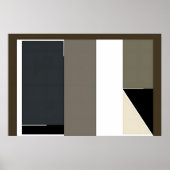 Poster Abstrait Minimaliste Moderne Bauhaus (Devant)
