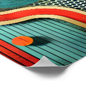 Poster Abstrait moderne aux formes organiques en gras, (Coin)