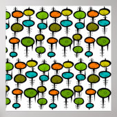 Poster Abstrait moderne du milieu du siècle #44 (Devant)