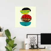 Poster Abstrait moderne du milieu du siècle #56 (Bureau à domicile)