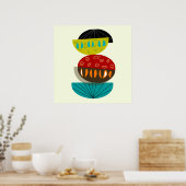 Poster Abstrait moderne du milieu du siècle #56 (Cuisine)