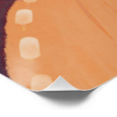 Poster Abstrait moderne en aquarelle brillant (Coin)