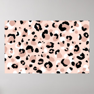 Poster Abstrait moderne léopard sans couture motif. Amima