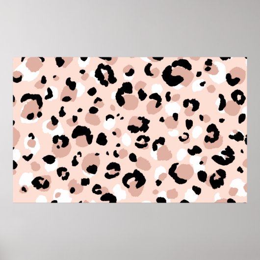 Poster Abstrait moderne léopard sans couture motif. Amima (Devant)
