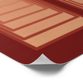 Poster Abstrait moderne - Pyramides de 3 jours, cuivre (Coin)