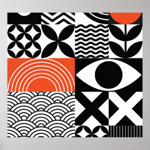 Poster Abstrait moderne : toile de design artistique.