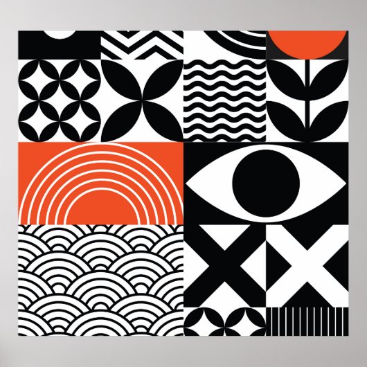 Poster Abstrait moderne : toile de design artistique. (Devant)