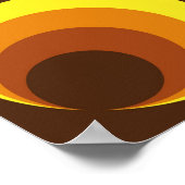 Poster Abstrait. motif sans couture colorée des années 60 (Coin)