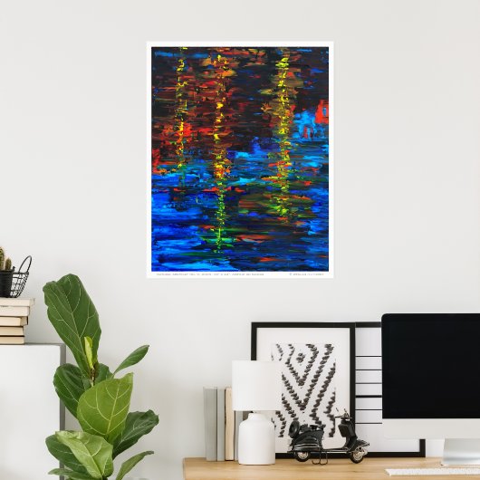 Poster Abstrait naturel (Bureau à domicile)