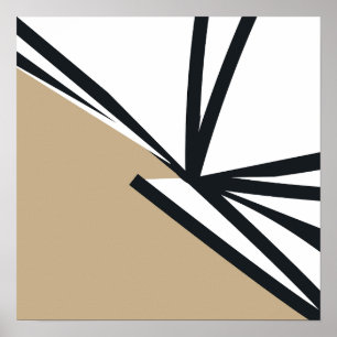 Poster Abstrait neutre moderne