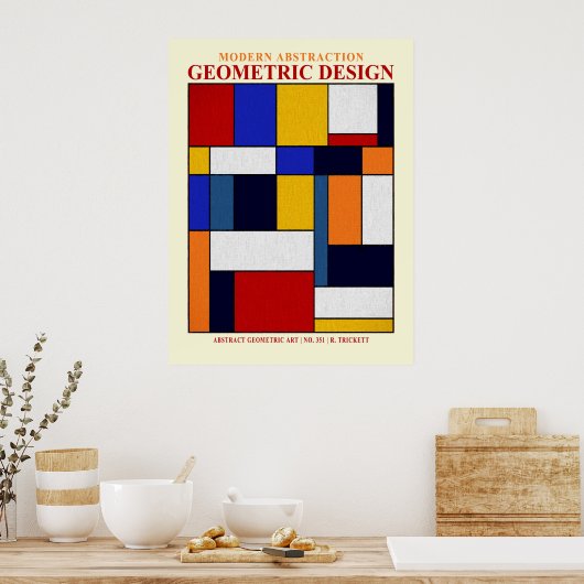 Poster Abstrait no 351 EP (Cuisine)