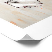 Poster Abstrait noir blanc, couple pour les cadeaux de ma (Coin)