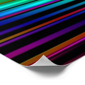 Poster Abstrait numérique : Conception graphique multicol (Coin)