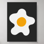 Poster Abstrait Omelet Egg Art Moderne (Devant)