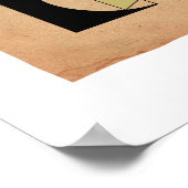 Poster Abstrait original Bauhaus #4 (Coin)