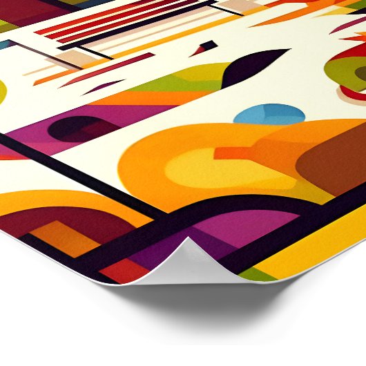 Poster Abstrait Park (Coin)