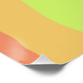 Poster abstrait pastel boho rouge jaune vert orange moder (Coin)