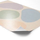 Poster Abstrait Pastel Shapes (Coin)