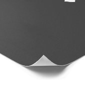 Poster abstrait portrait noir moderne (Coin)