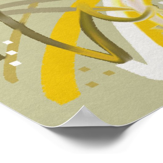 Poster Abstrait pour petits espaces (Coin)