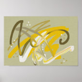 Poster Abstrait pour petits espaces (Devant)