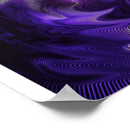 Poster Abstrait pourpre (Coin)