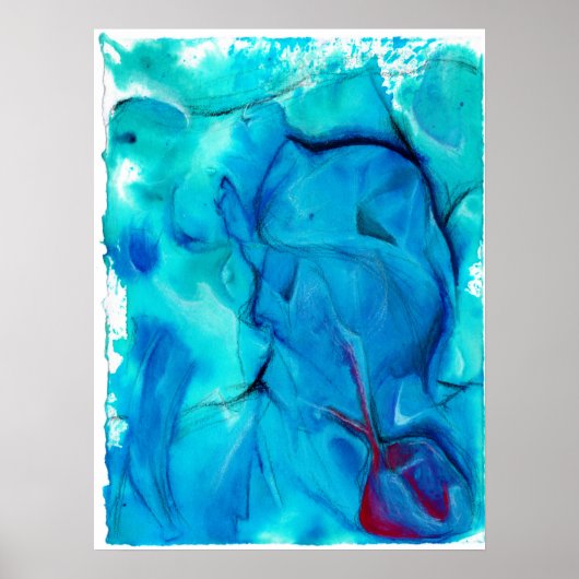 Poster Abstrait 'Precipice' (Devant)