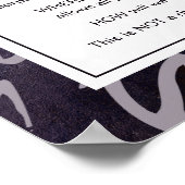 Poster Abstrait Purple Save Planet Earth Motivational (Coin)