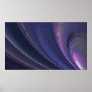 Poster Abstrait Rainbow Swirl
