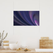 Poster Abstrait Rainbow Swirl (Cuisine)